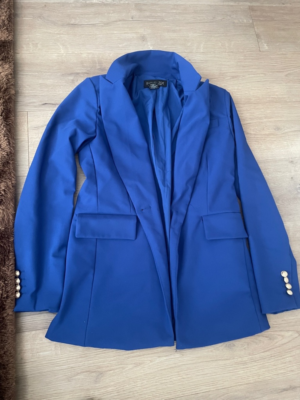 Rachel Zoe Royal Blue Blazer with Button Cuffs